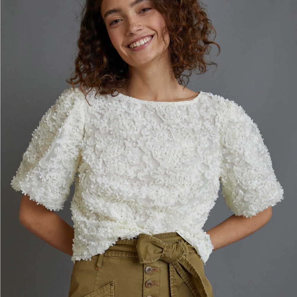 Maeve Presley Appliqué Blouse